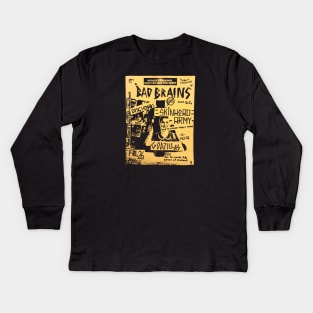 Bad Brains @ Godzillas in the SFV March 26 1982 Kids Long Sleeve T-Shirt